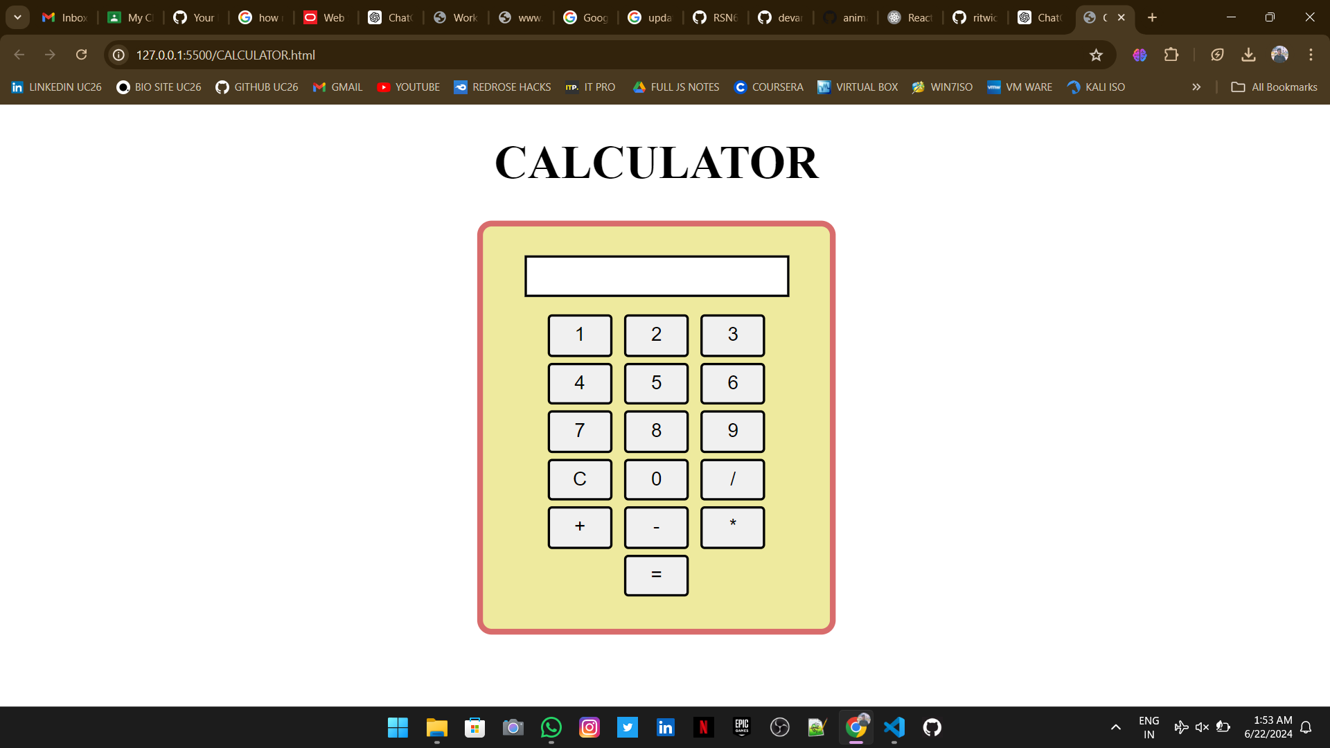 Calculator Project